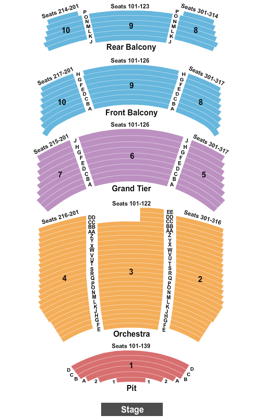 Durham Performing Arts Center The Nutcracker Seating Chart